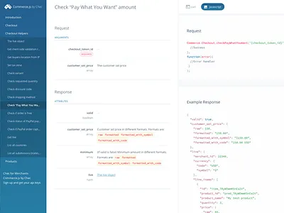 Commerce.js Api Reference api developer ecommerce payments