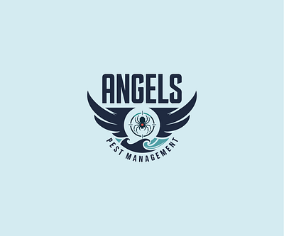 Angels Pest Management branding graphic design logo