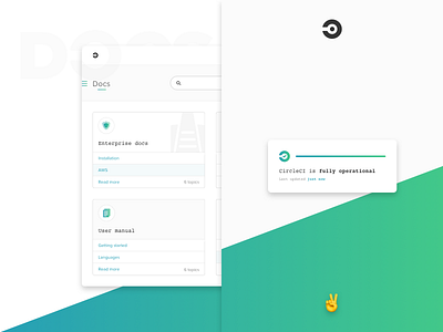 Docs Exploration — WIP card ci circleci courier dev developer docs documentation enterprise love peace out proxima nova