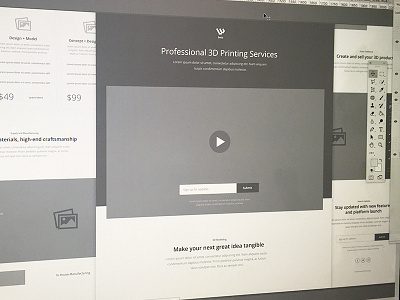 Werewolf Homepage Wireframe homepage landing page ux werewolf wireframe