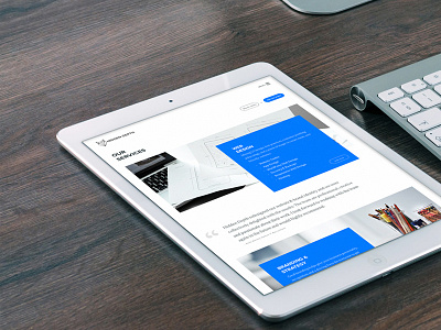 Hidden Depth - Services Overview blue hidden depth services web design white