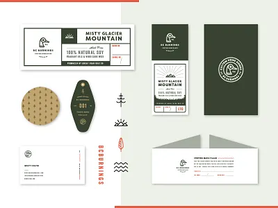 BCburnings Branding brand duck feather green hang tag icon logo tag tree