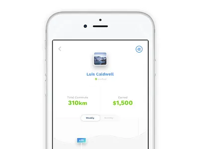 Drive analytics chart clean design interface ios mobile mobile app phone ui ux
