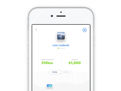 Drive analytics chart clean design interface ios mobile mobile app phone ui ux