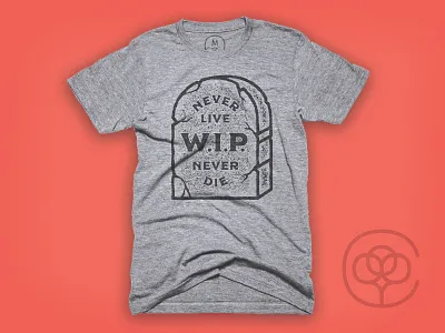 RIP WIP dead design fashion rip t shirt cotton bureau tombstone wip