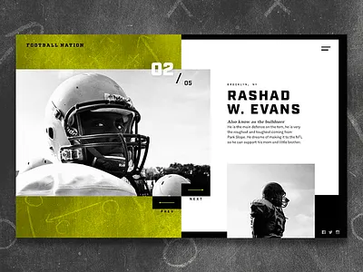 Daily UI | About Sceen britton stipetic cool daily ui design football interface screen web