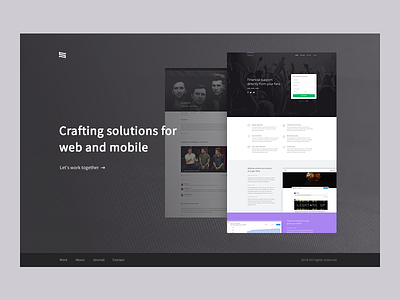 Personal 02 brand minimal personal portfolio site ui ux waffle website work