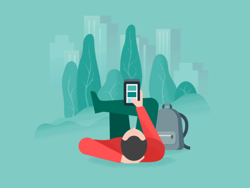 Google Trips animation app google illustration motion travel
