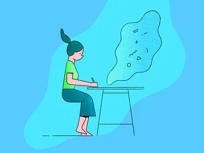 creative desk creative desk draw illustration imagination thinker