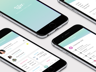 Lifer Fitness Journey app dashboard fitness timeline