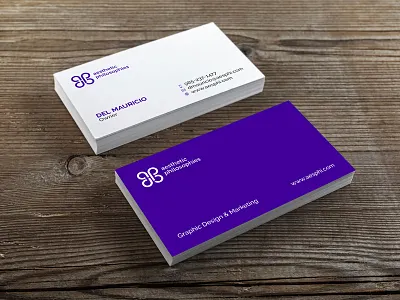 Aesphi Business Card brand identity branding business business card freelance graphic design graphic designer personal promotion startup