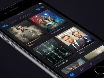 TV Series App design interface ios ui ux
