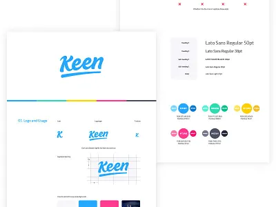 Keen Brand Guidlines brand guidelines branding custom lettering identity lettering logo logo design logotype typography word mark