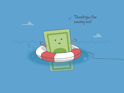 Saving Money! drowning money river save saving swimming pool