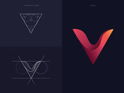 Victorianz Estates Logo art branding color geometry golden ratio identity illustration letter logo photoshop professional