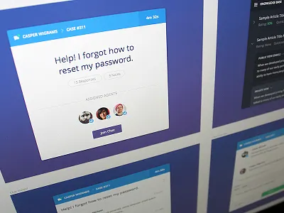 Chat chat help modal service