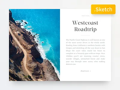 Big Blog Article Card - Free Sketch file included blog card download free magazin minimal sketch ui ux