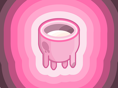 Uddermetric cow cows cream dairy drink food isometric milk moo pink purple udder