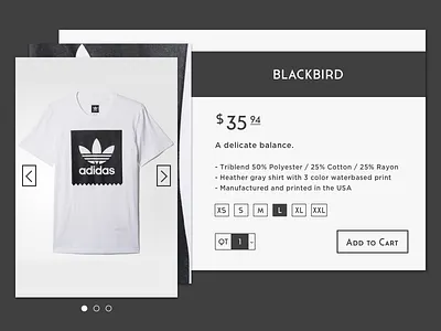 DailyUI #012 E-Commerce Shop adidas card dailyui design e commerce flat shop ui ux vector