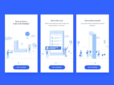 Build habit with Habitify build design habit tracker illustration ios onboarding saigon todo list ui ux vietnam