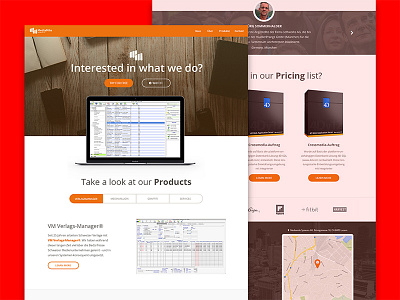 Media Mile home page landing page one page sales page web design