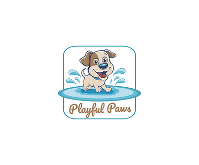 Playful Paws branding graphic design logo