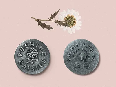 Daisy Pin blksmith death flower freekodak pin