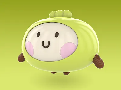 XianShiJun cute fat food green local toy