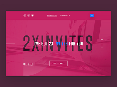 2x Dribbble Invites! app dribbble giveaway invitation invite invites pink ui ux web webapp website