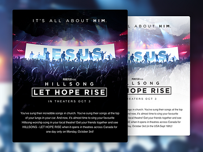 Event Email concert email email template event html email letter spacing paint template