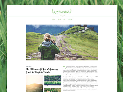Wanderlust1 blog clean hcm light skin nam travel website