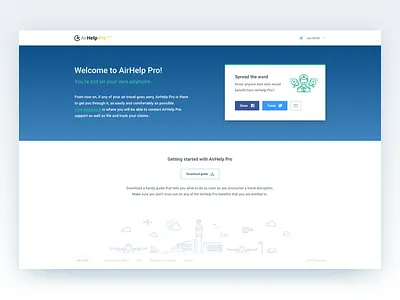 AirHelp Pro - Purchase confirmation airport clean confirmation flight minimal pilot pro purchase share ui ux welcome