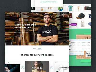 eCommerce Landing colors components consumer design drag drop landing noise services shadow ui weebly