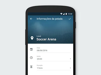 Soccer Match Group | Android App material design soccer soccer match