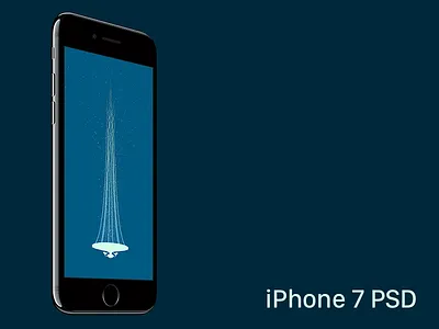 iPhone 7 PSD iphone iphone 7 jet black psd template