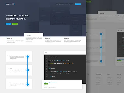 CPPMonthly Homepage & Newsletter code cppmonthly design newsletter