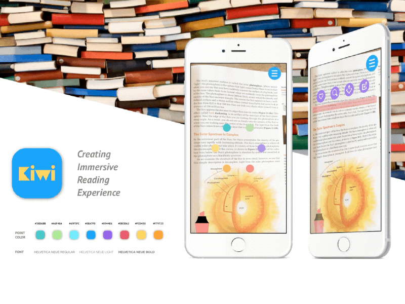 Kiwi - Main design kiwi mobile mobile ux reading experience ui user experience ux