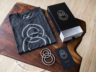 8th Anniversary Set 8 8th anniversary apparel black box coaster metal packaging tee tshirt ugmonk