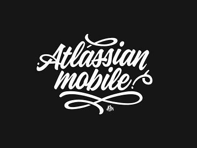 Type for Mobile shirts atlassian logo script shirt text type typography