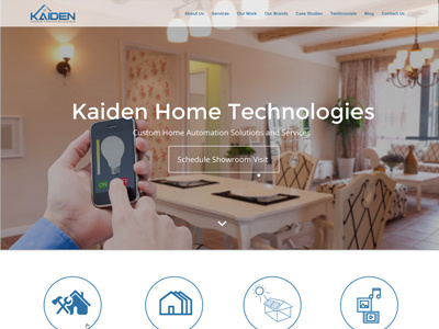 Interior Technologies Website clean design flat home responsive web web design website wordpress