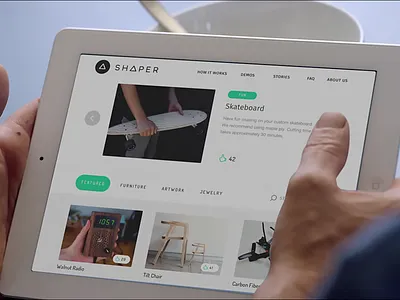 Shaper Hub community hub maker origin router shaper tool ui ux wood woodworking