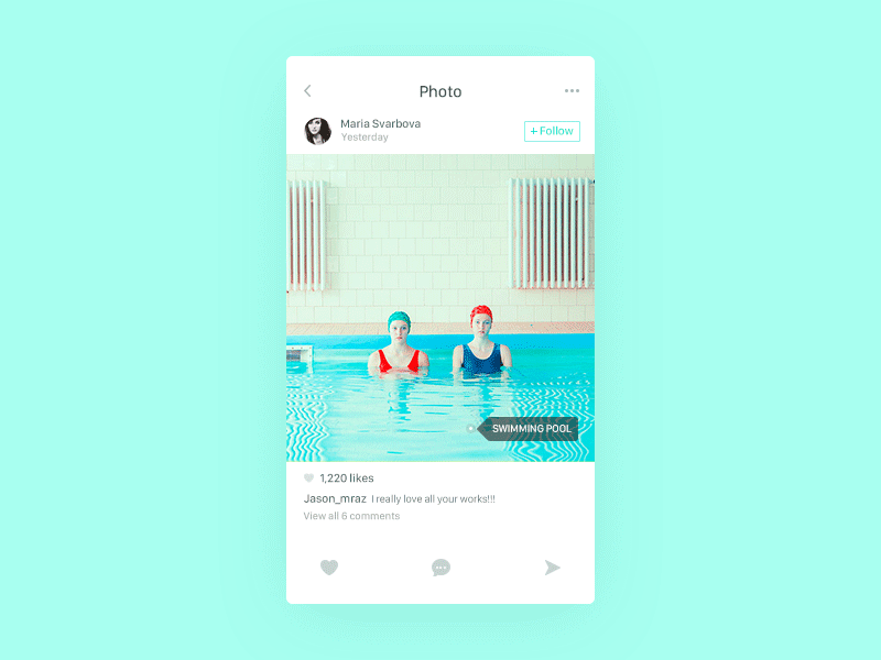 Social Share animation daily design gif motion share social ui ux