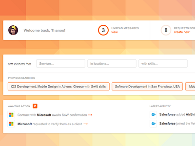 User Dashboard dashboard saas