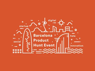 BcnProductHuntEvent barcelona event product hunt skyline