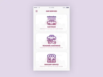 Service Requesting App app gradients homescreen icons mobile service ui ux