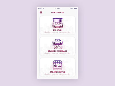Service Requesting App app gradients homescreen icons mobile service ui ux