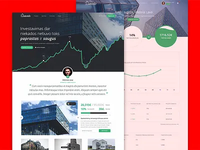 Lenndy - crowd-funding platform for businesses in Lithuania crowd fund crowd fund finance investing investment landing page lithuania money platform