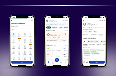 Gig Economy Mobile App ui