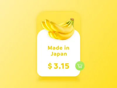 Banana Interface app clean design idea photo shop ui ux web yellow