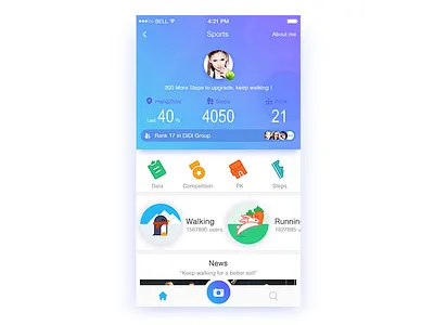 Sport-social running social sport walking